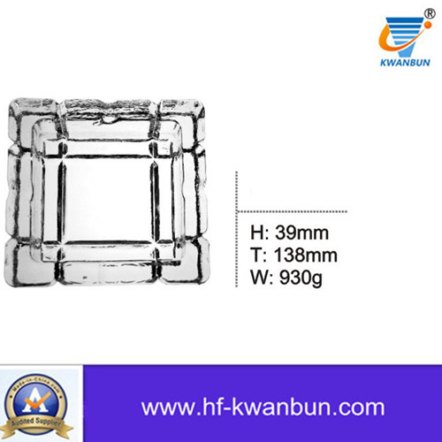 Clear Glass Ashtray with Good Price Square Ashtray Tableware Kb-Hn01315