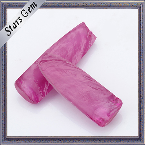 Pink Ruby Synthetic Gemstone Rough