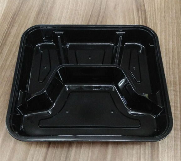 3-Compartment Fast Food Container