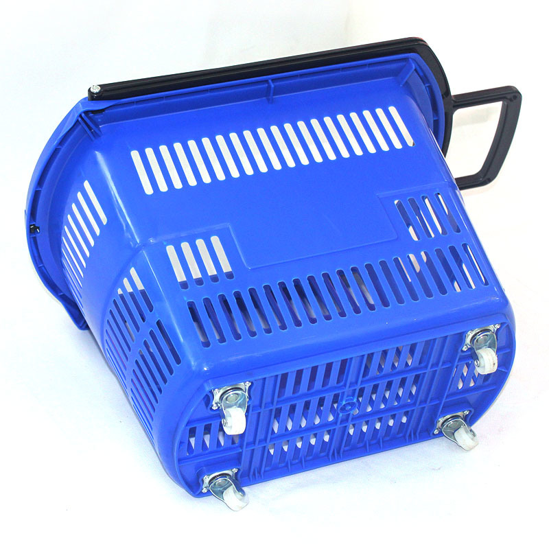 Wheels Plastic Shopping Basket