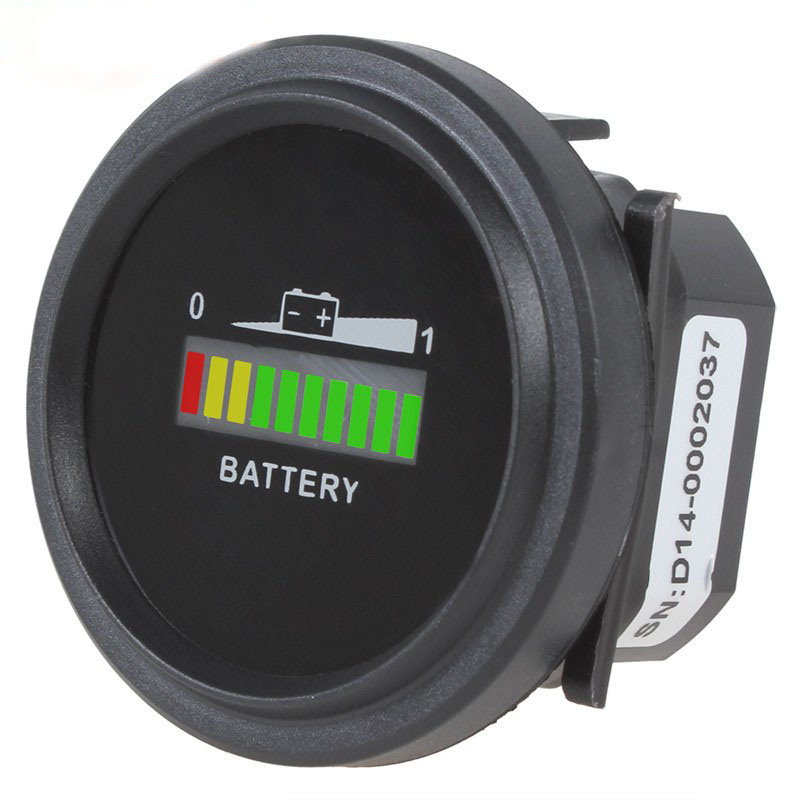 12V/24V/36V/48V/72V Battery Status Charge LED Digital Indicator Monitor Meter Gauge