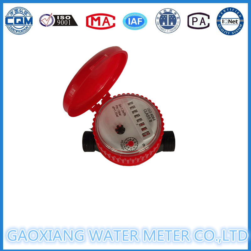 Nylon Single Jet Dry Type Water Meter Dn15-Dn25