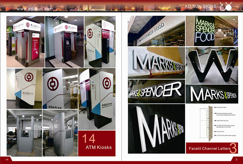 Airport Metro Subway Shopping Mall Supermarket Interior Indoor Primary Suspended Directional Digital Sign Entrance Exit Pylon Sign