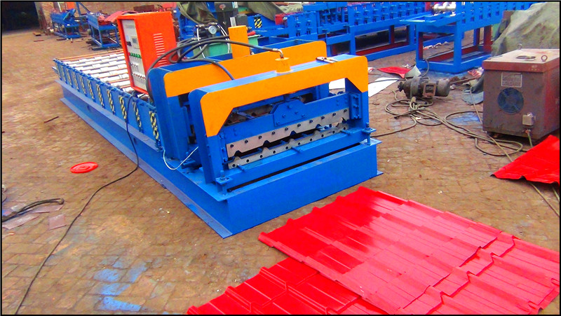 Color Steel Galvanized Metal Aluminum Glazed Trapezoidal Sheet Roof Tile Wall Panel Roll Forming Machine