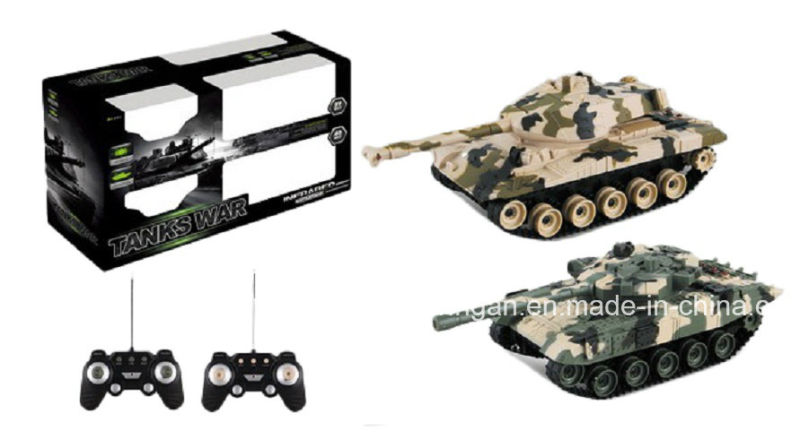 Battle Tanks (including batteries) Camouflage Color Plastic Military Toy