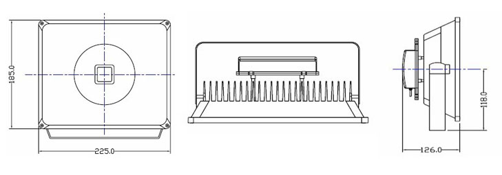 30W LED Flood Light with CE and RoHS (JP83730COB-MS)