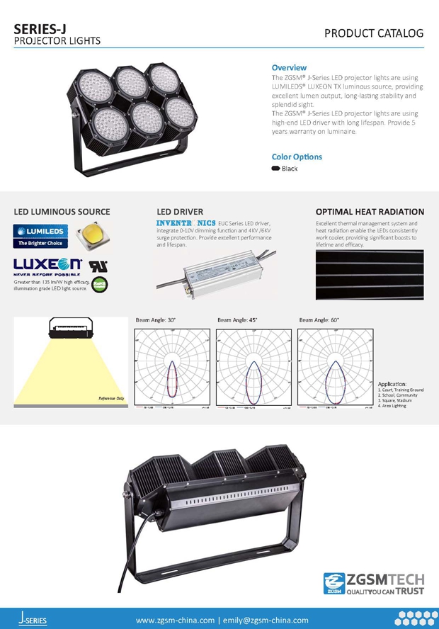 High Power 840W LED Sports Lighting IP66 Flood Light