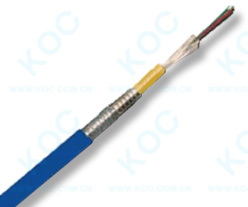 Sm Armored Sx Dx 3.0mm PVC Blue Cable