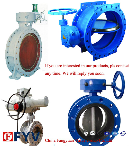 API 6D Cast Steel Double Flanged Electric Butterfly Valve