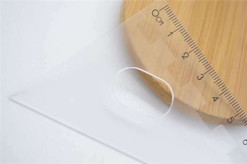 3 in 1 Frosted Plastic Ruler Set for Student Office Stationery