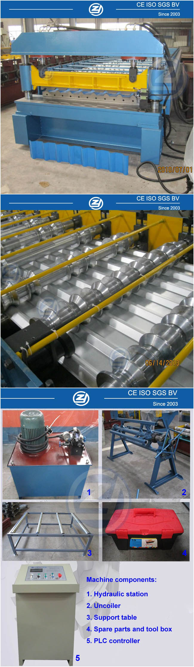 Aluminium Longspan Cold Roll Forming Machine