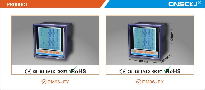 2015 New LCD Digital Kwh Panel Meter Dm96-Ey