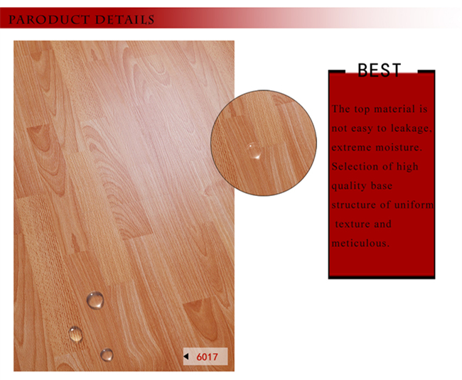 Vinyl 8.3mm E1 AC3 Embossed Walnut Parquet Laminated Wooden Wood Flooring