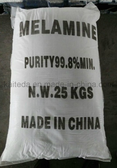 Industrial Grade White Crystalline Melamine 99.8% for Resin