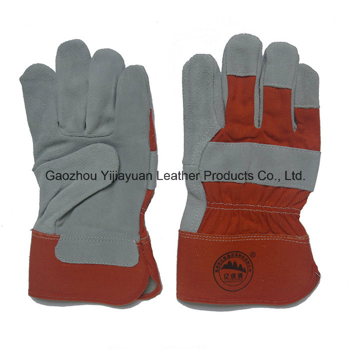 Anti Cut Full Palm Leather Industial Gloves for Working