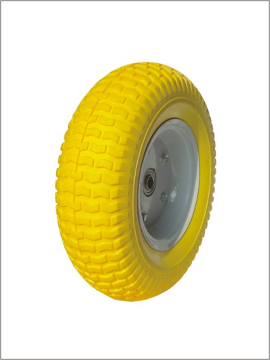 High Quality Flat Free PU Wheel (400-8)