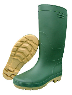 Fashion Green PVC Injection Boots (66711)