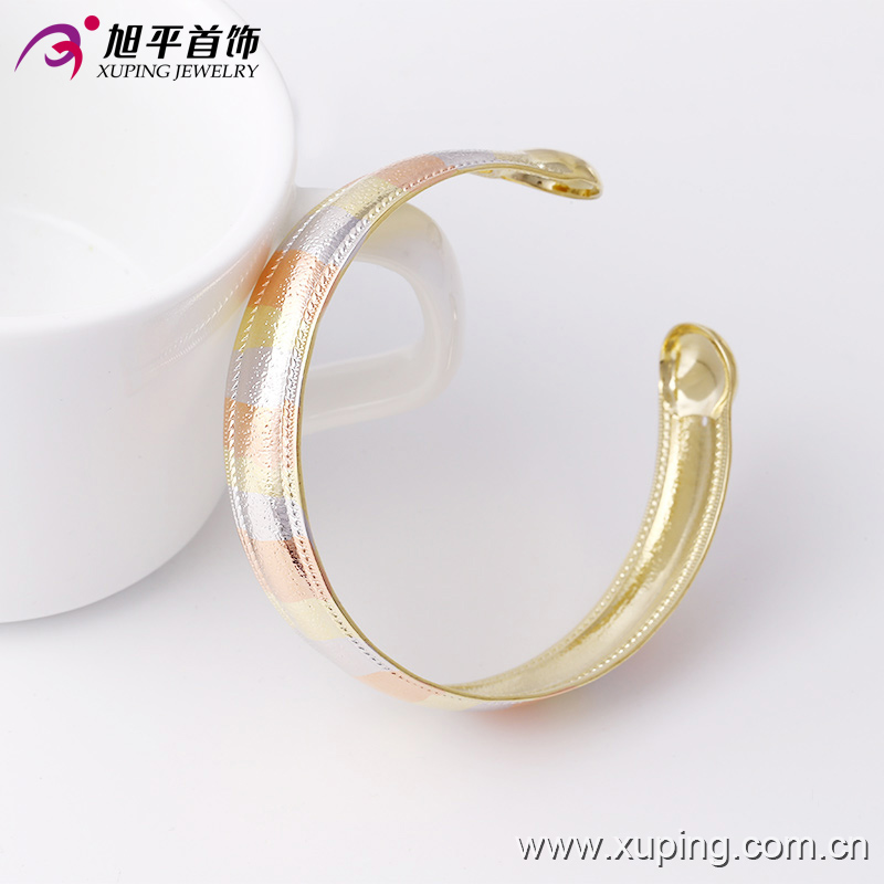 51399 Fashion Xuping Royal Multicolor Imitation Jewelry Bangle with Three -Stone Color in Brass and Alloy