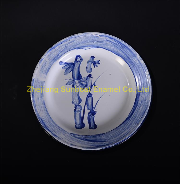 16cm Enamel Round Pie Dish