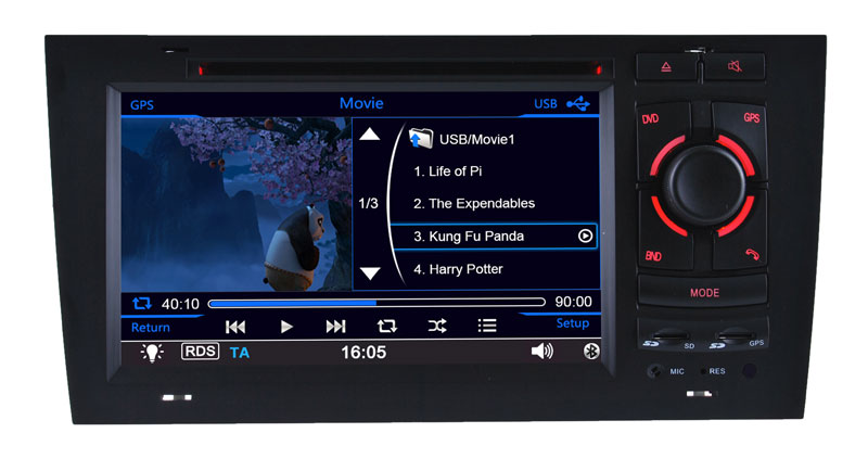 Car Audio Audi S6 RS6 DVD Navigation with GPS DVD Player (HL-8721GB)