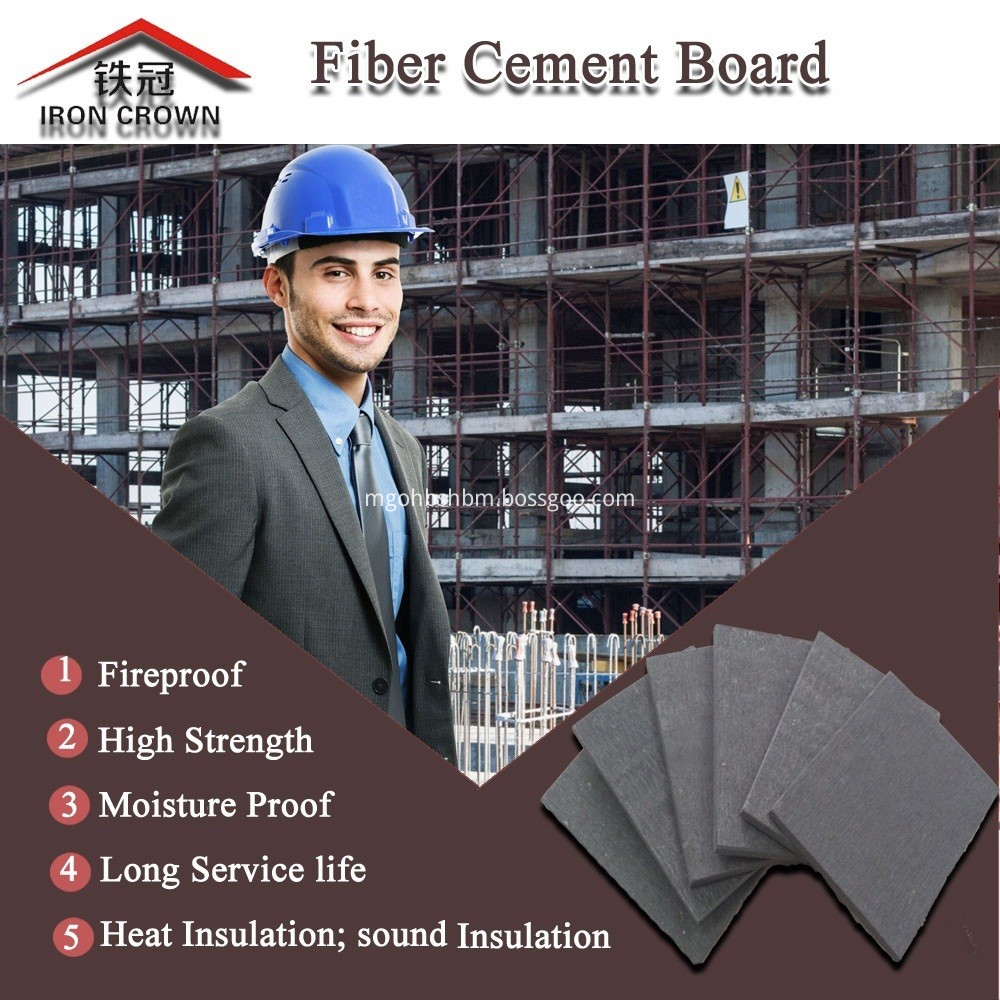 High Strength Reinforced Fiber Cement Board for Floor