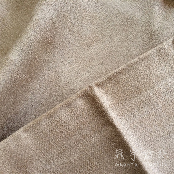 Faux Suede Polyester Leather Fabric Without Backing for Home Textile