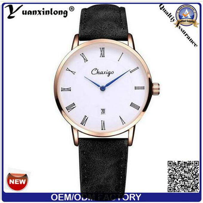 Yxl-506 Stainless Steel Back Case Gold Plated with Single Hands Original Designer Watches