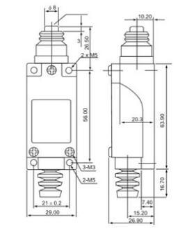 Yumo 5A 250VAC Tz-8111 Mirco Limit Switch