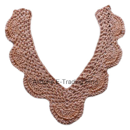 High Quality Hand Crochet Beaded Collar with Lace