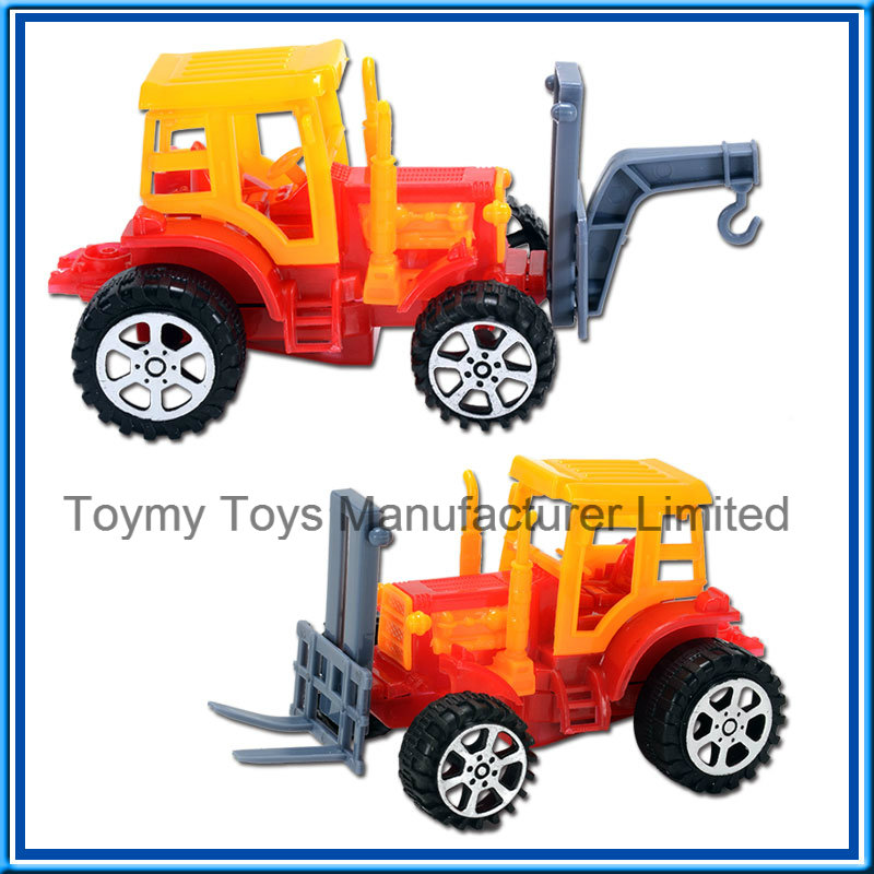 14cm DIY Block Pull Back Engineering Truck Toy