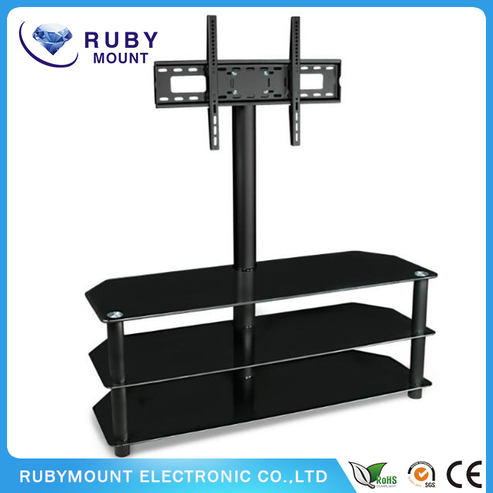 Tempered Glass Living Room Furniture TV Stand DVD Bracket