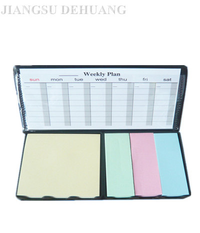 PU Cover Sticky Note Pad with Calendar