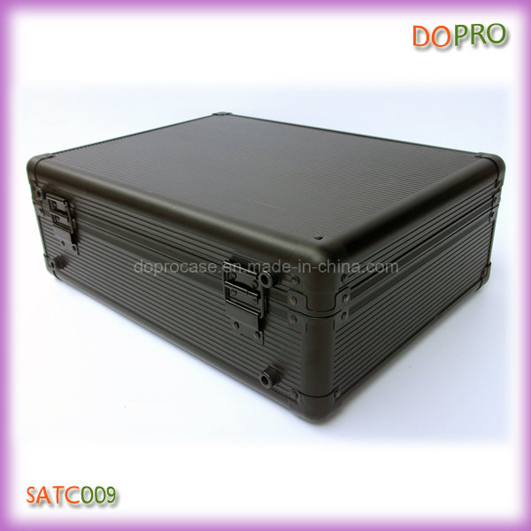 Black Striped ABS Surface Aluminum Tool Case (SATC009)