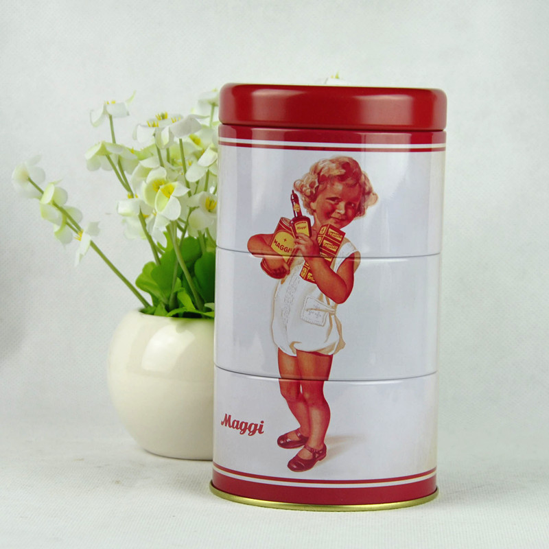 Round Wholesale Tea Tin, Promotional Tin Can, Coffee Tin Box