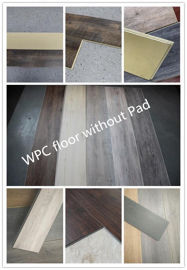 Building Material Click WPC Vinyl Indoor Floor Wood Plastic Composite Flooring