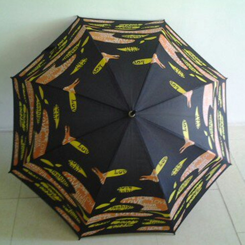 Heat Print Double Ribs Good Quality Straight Umbrella or Parasol (YS-1040A)