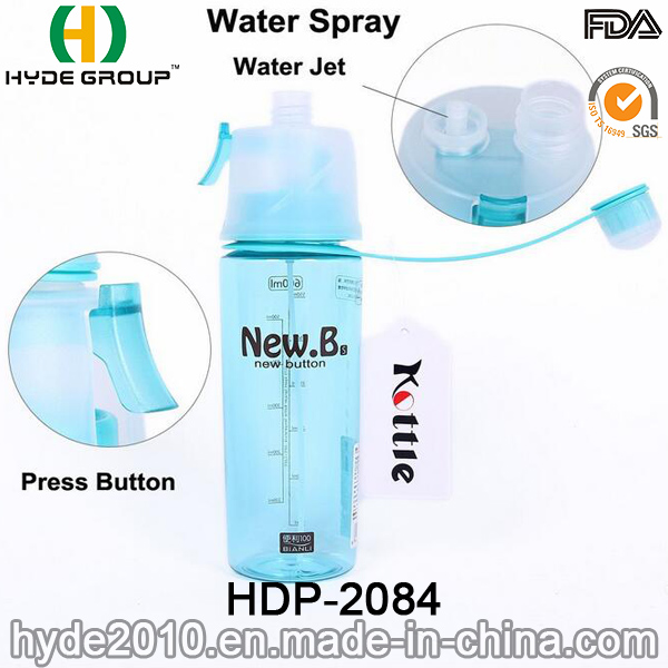 Newly Plastic Water Bottle, BPA Free Tritan Spray Bottle (HDP-2084)