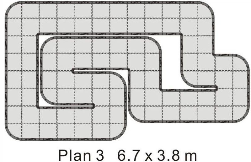 High Quality 24sqm Rubber Track for Car