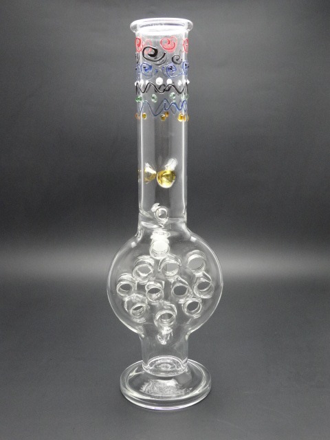 Patterned Glass Water Pipe Wholesale with 18.8mm Joint and Swiss Perc