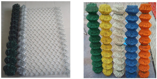 PVC Coated Chain Link Fence Netting/Galvanized Chain Link Fence 15-Year Factory Yaqi Supply