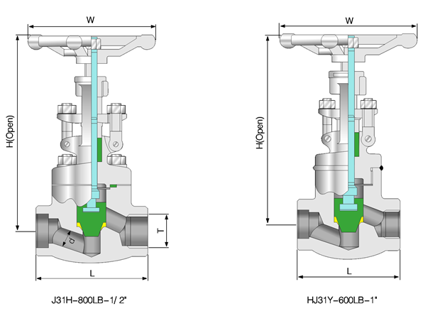 ANSI A105 Socket Weld Forged Steel Globe Valve