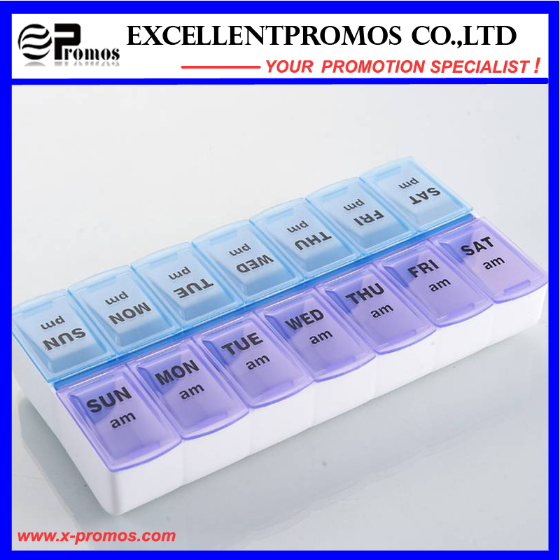 Promotion High Quality Smile Face Portable Lovely Pillbox (EP-007)