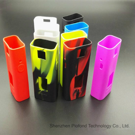 2016 New Product Cuboid Mini 80W Silicone Cigarette Rubber Case/Skin/Sleeve/Cover/Enclosure/Decal/Wrap for Cuboid Kit Wholesale with Multi Color Choice