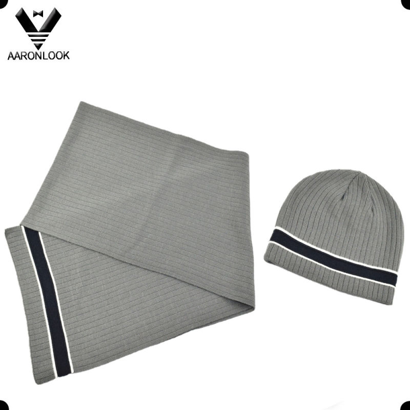 2016 New Sample Men Scarf Beanie Hat Set