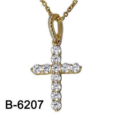 Newest Design 925 Sterling Silver Micro Setting Cross Pendant.