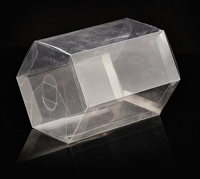 Good Quality Printed Hexagon Plastic Display Box (gift packing box)