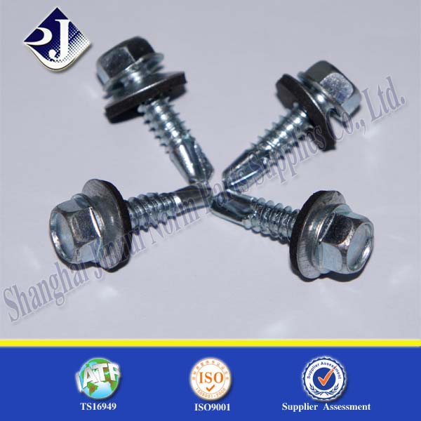 EPDM with Zinc Finsished Self Drilling Screw