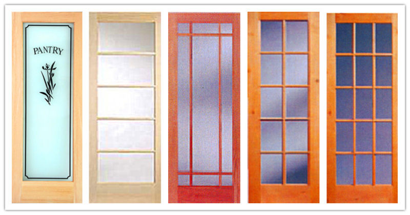 10lite/Glass Solid/Veneer Wood French Door