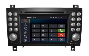 Android 5.1/1.6 GHz Car DVD GPS Navigation for Mercedes Benz Slk Radio DVD with Phone Connectin Hualingan