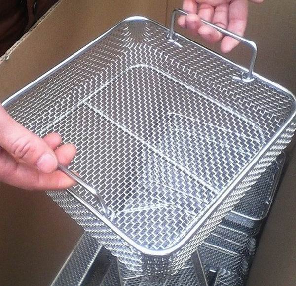 Medical 304 316 Stainless Steel Disinfecting Basket